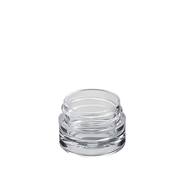 1/8 oz Clear Thick wall Polystyrene Jar With 33-400 Neck