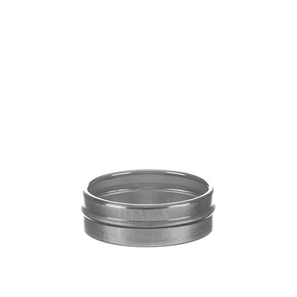 1/2 Ounce Seamless Metal Tin Bottom