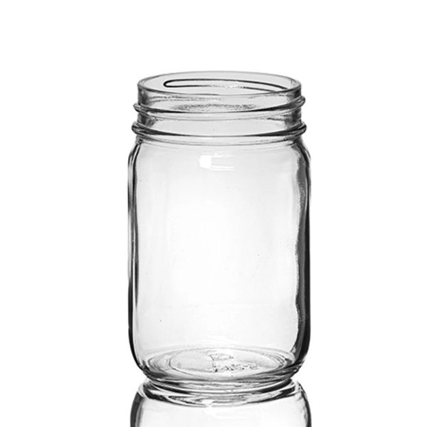 12 oz Clear Glass Wide Mouth Economy Jar, 70-450