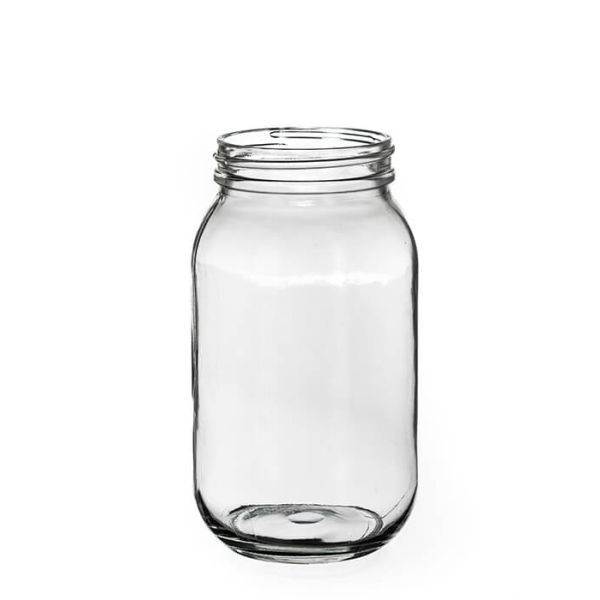 16 oz Clear Glass Wide Mouth Economy Jar, 63-400