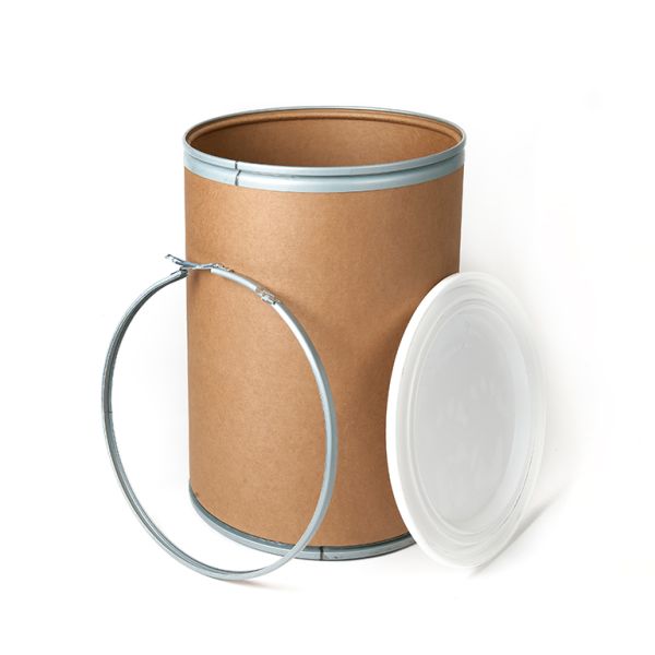 30 Gallon UN Rated Open Head Fiber Drum with Plastic Cover and Liner