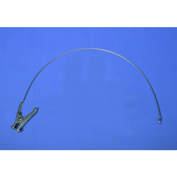 Plier Clamp and 1/4 Inch Terminal on 3 ft Stainless Steel Cable