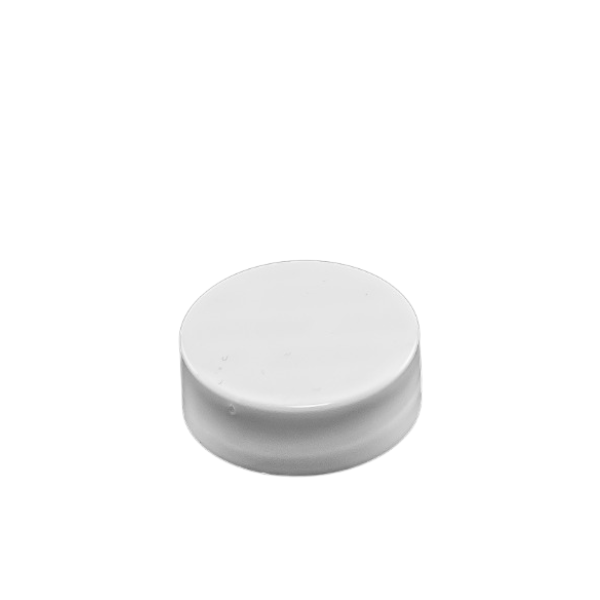 Polystyrene screw cap, foam liner with pressure seal - 28mm