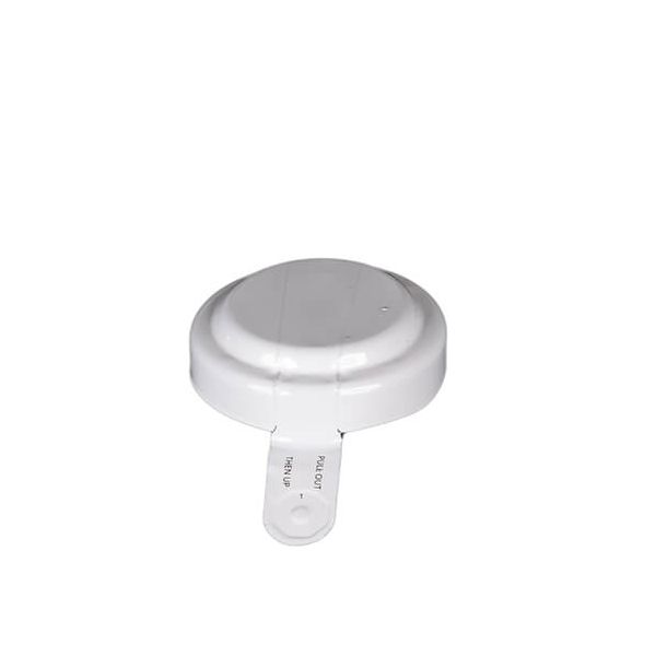 3/4 Inch Round Head Aluminum Capseal White