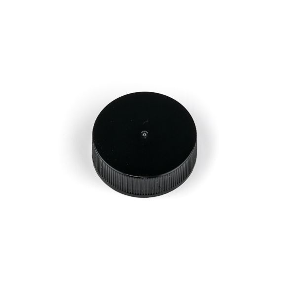 Black Phenolic Ribbed Screw Cap – 33 mm
