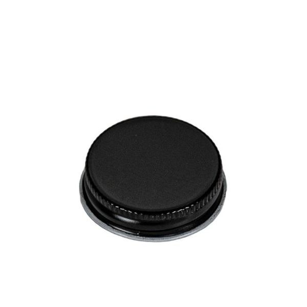 38-400 Black Metal Screw Cap - Plastisol Liner
