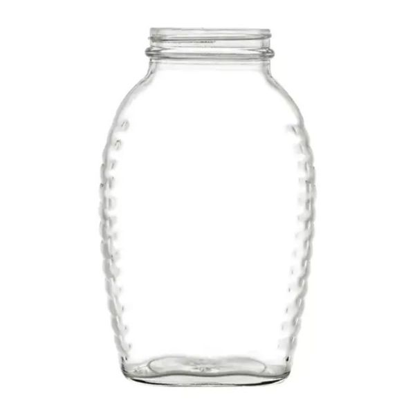 2 lb Glass Clear Queenline Jar, 63-400