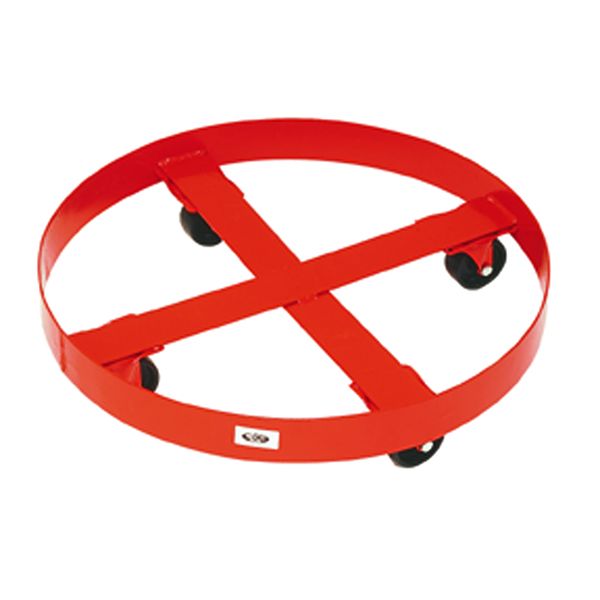 Dolly for 55 gallon drums with steel wheels