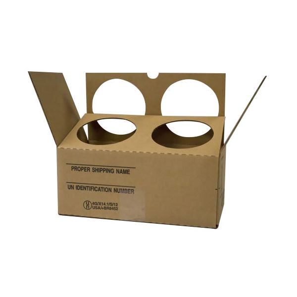 Hazmat box for 2 cans