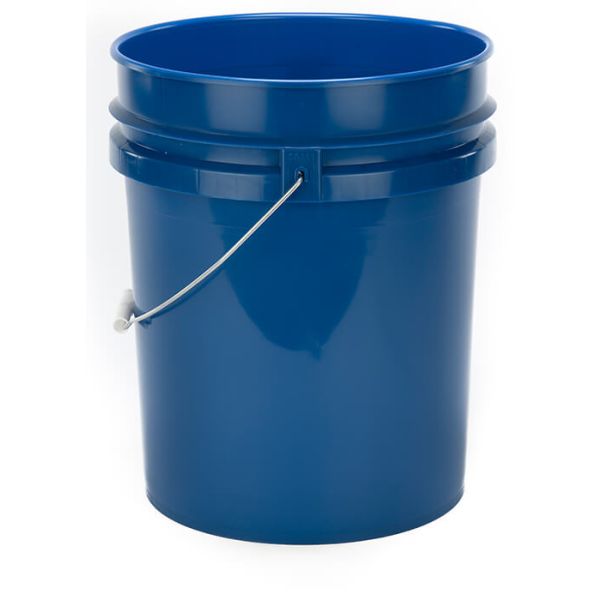 5 Gallon Open Head Plastic Pail -  Dark Blue