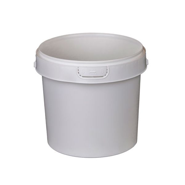 1 Gallon Round Plastic Container Flame Treated - IPL Commercial Series