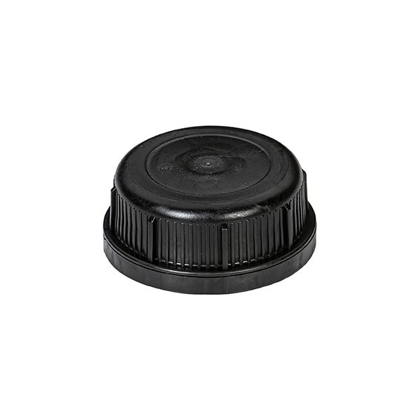 black cap for barrier plastic container