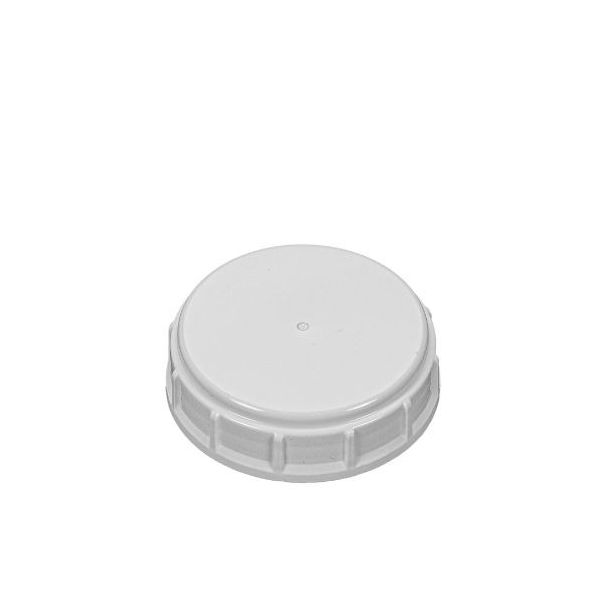 63mm White Plastic Buttress Industrial Screw Cap - Tri-Sure Liner