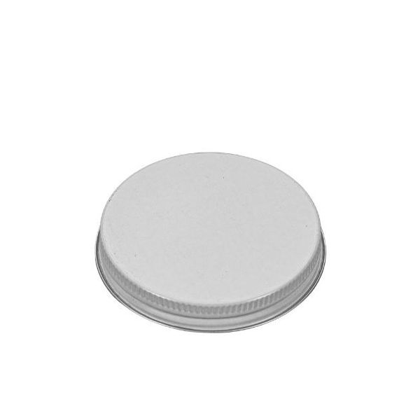 70-400 White Metal Screw Cap - Pulp/PE Liner