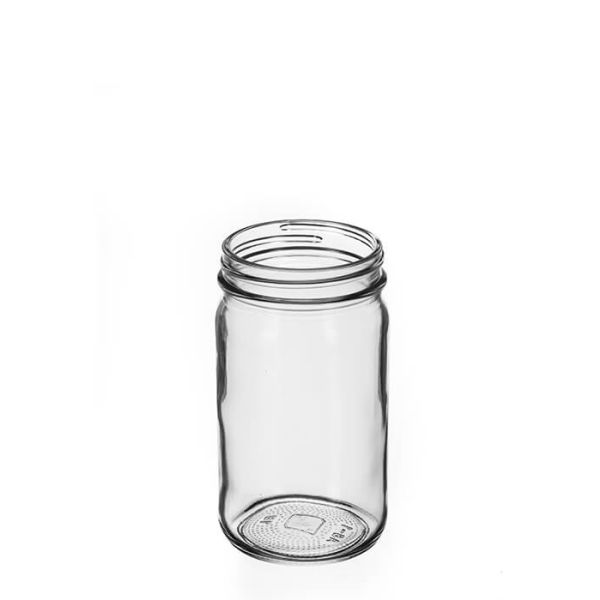 8 oz Clear Glass Wide Mouth Economy Jar, 58-400