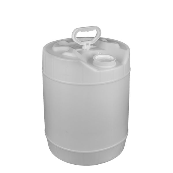 5 Gallon Round Closed Head Plastic Pail - White