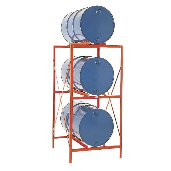 Permanent Storage Rack 3 Drums Horizontal Storage