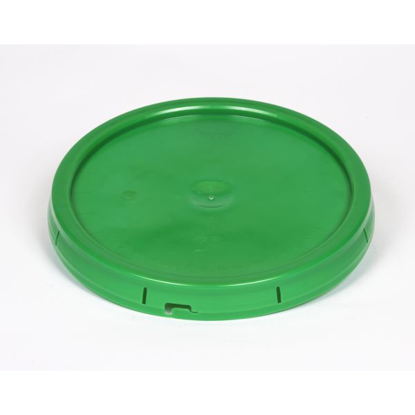 Plain Plastic Pail Lid with Tear Tab - Green