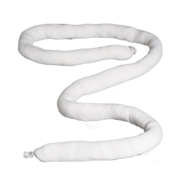 Oil absorbent sock