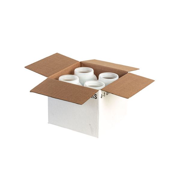 4 pack of 1 gallon wide mouth jars with shipping box.