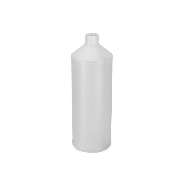 32 oz Natural HDPE Modern Round Bottle, 28-410