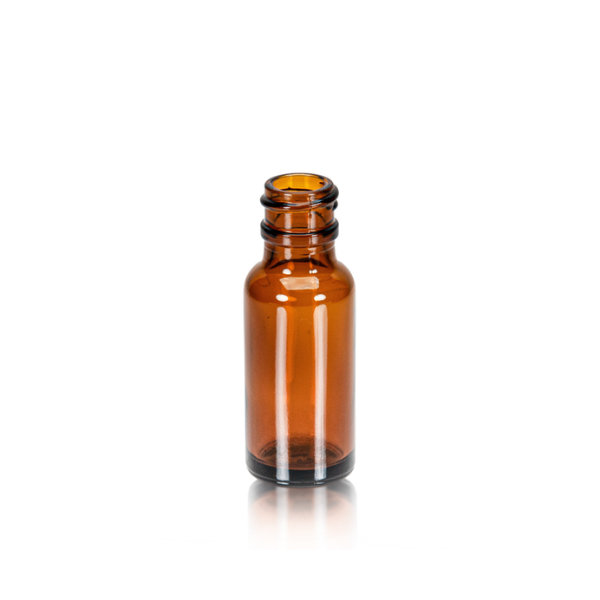 1/2 oz Amber Glass Boston Round, 18-400