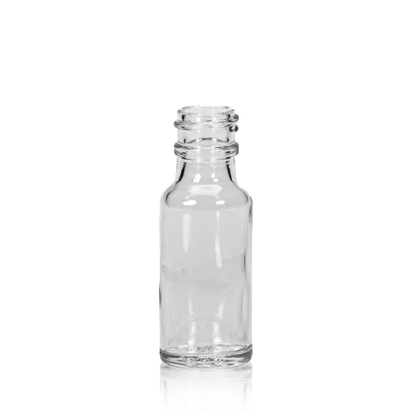 1/2 oz Clear Boston Round Bottle, 18-400