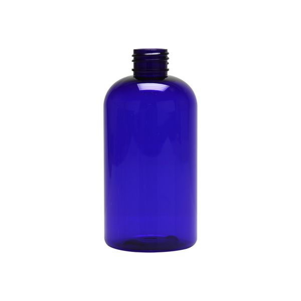Blue PET plastic bottle