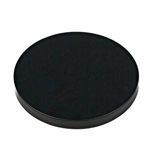 Large Black Flat Metal Lid