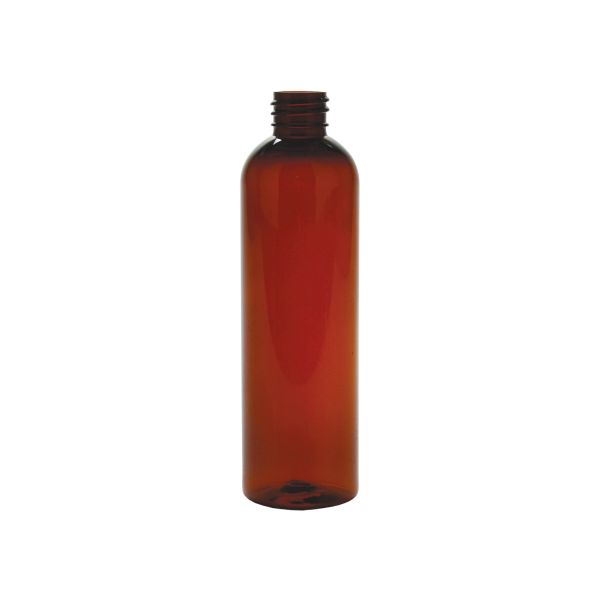 Amber PET plastic bottle