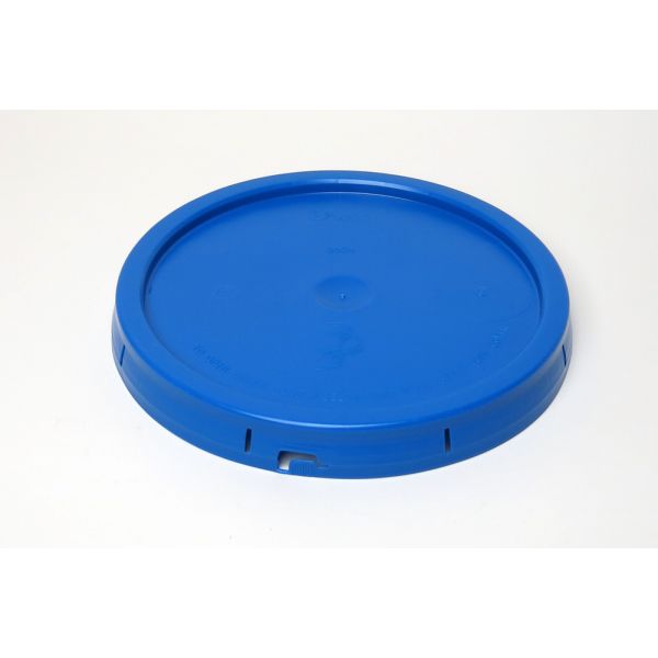Plain Plastic Pail Lid with Tear Tab - Blue
