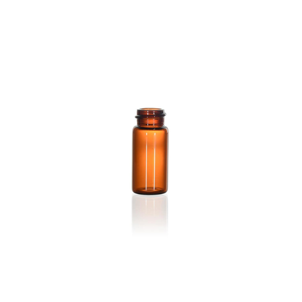 2 1/3 Dram Amber Glass Vial, 18-400