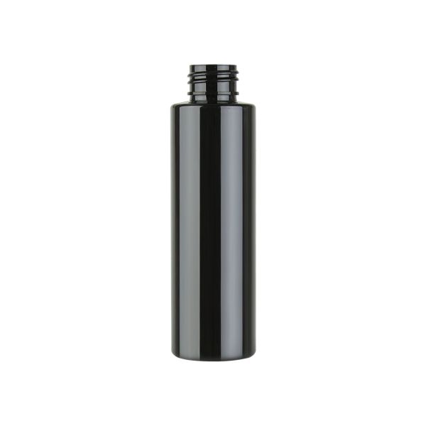 4 oz PET Black Cylinder Bottle