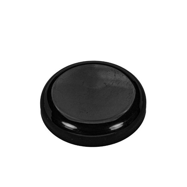  89-400 Black PP Dome Top Continuous Thread Cap - Foam Liner