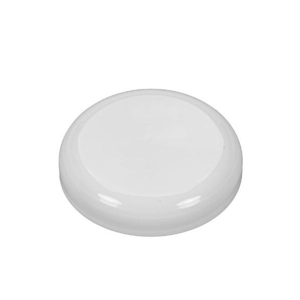 89-400 White PP Dome Top Continuous Thread Cap - Foam Liner