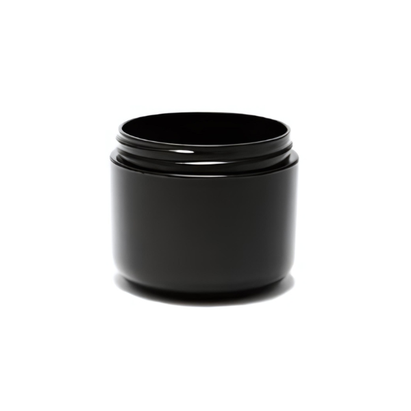 4 oz Black PP/PP Round Base D/W Jar 70-400