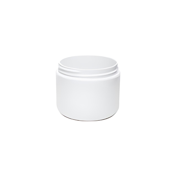 4 oz White PP/PP Round Base D/W Jar 70-400