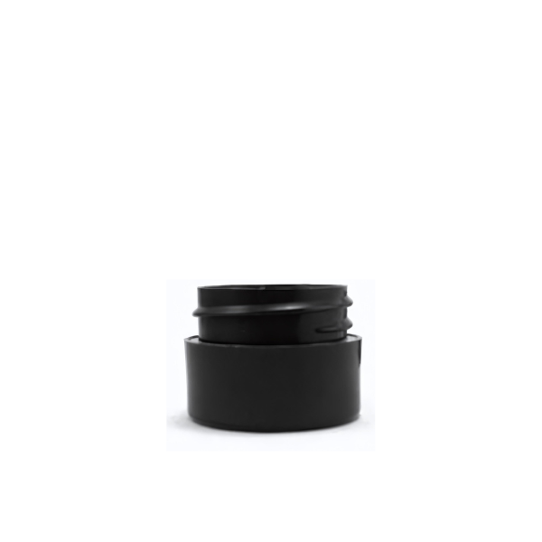 .25 oz Black PP/PP Straight Base D/W Jar 33-400