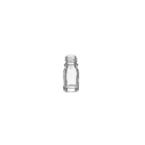 5 ml Clear Glass Euro Bottle, 18 DIN