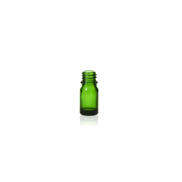5 ml Green Glass Euro Bottle, 18 DIN