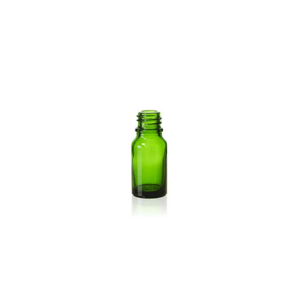 10 ml Green Glass Euro Bottle, 18 DIN