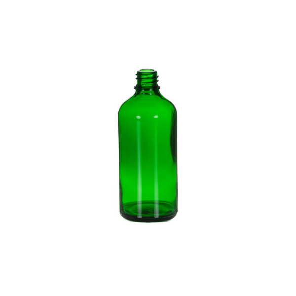 100 ml Green Glass Euro Bottle, 18 DIN