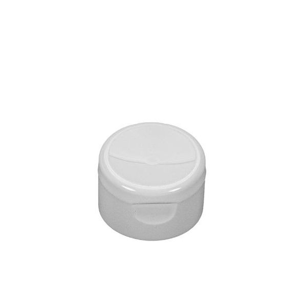22-400 White PP Flip Top Cap - 2-4 oz Tottle