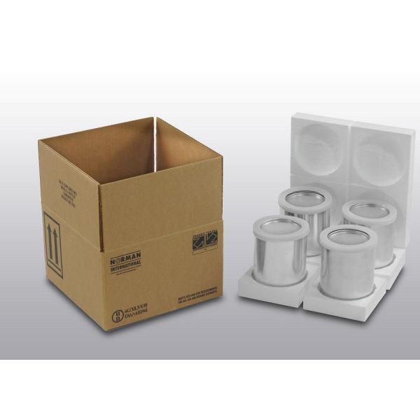 HAZMAT Packaging With Four - 1 Quart Paint Cans