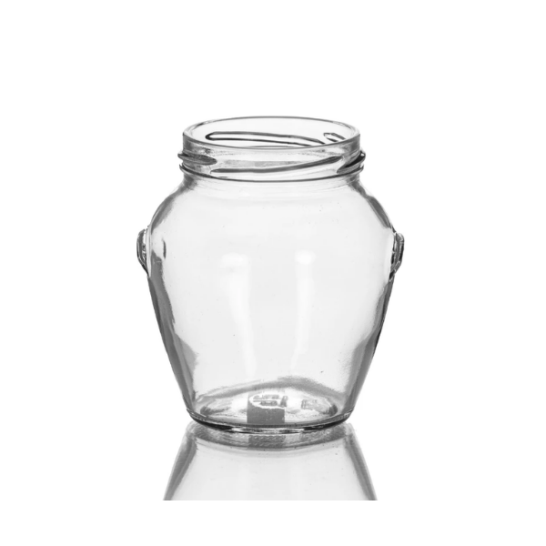 10.5 oz Clear Glass Honey Pot, 63 Lug