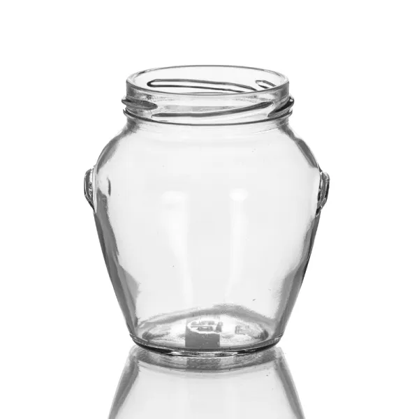 10.5 oz Clear Glass Honey Pot, 63 Lug