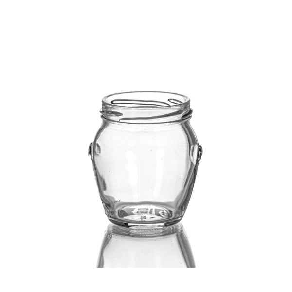 7.2 oz Clear Glass Honey Pot, 63 Lug