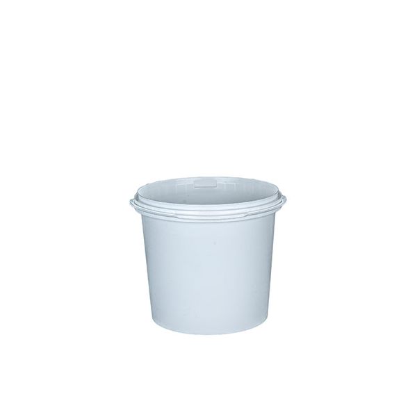 5 lb Round Plastic Container With Plastic Handle - IPL Retail Series