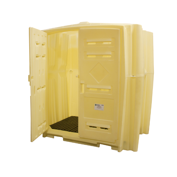 ENPAC® 8 Drum Yellow Outdoor Job Hut Drum Shed