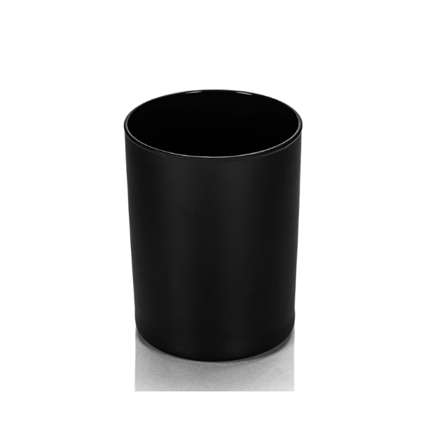 13.5 oz Matte Black Glass Libbey Heavy Base Rocks
